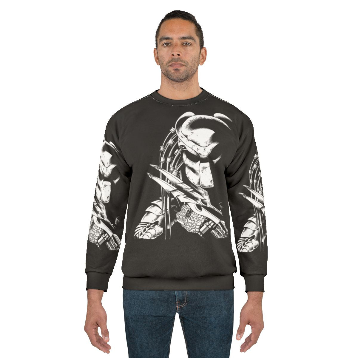 Predator Sci-Fi Sweatshirt with Iconic Movie Characters