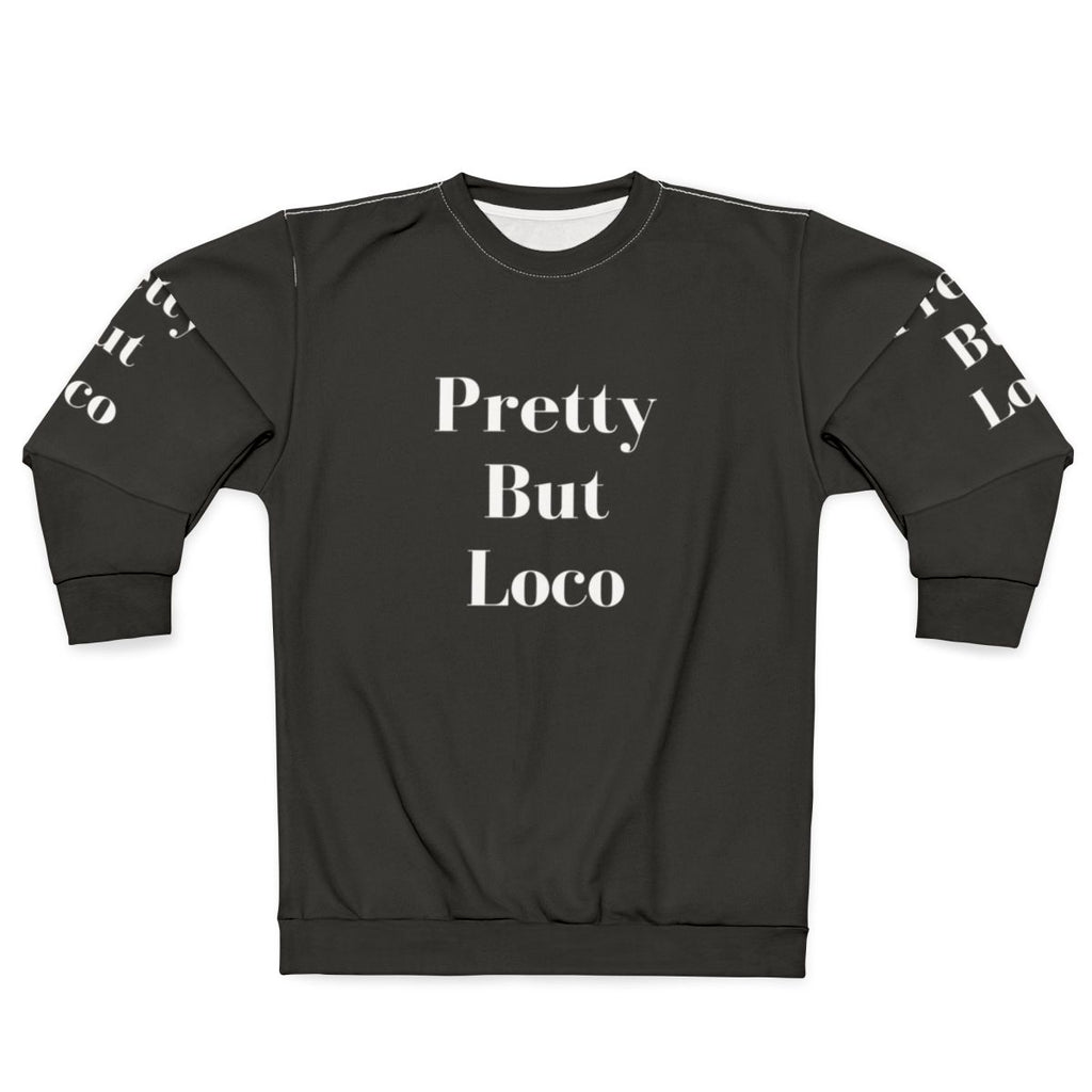 Crazy but chic sweatshirt with quirky design