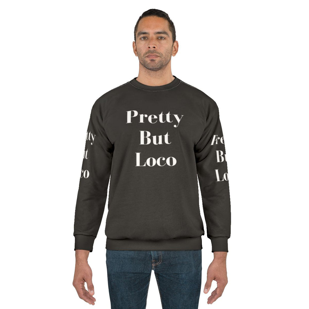 Crazy but chic sweatshirt with quirky design