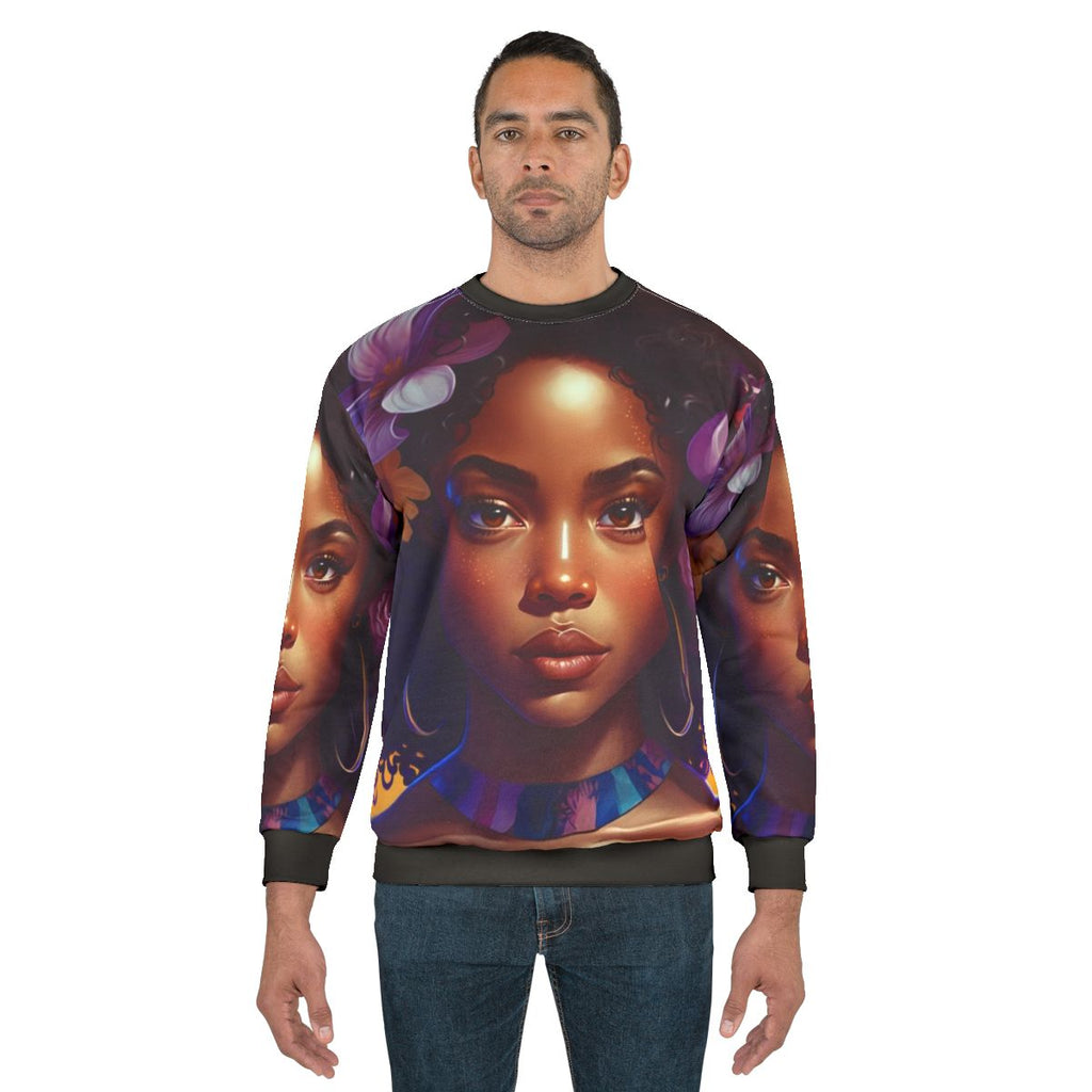Afro Inspired Sweatshirt for Black Girls with Natural Hair