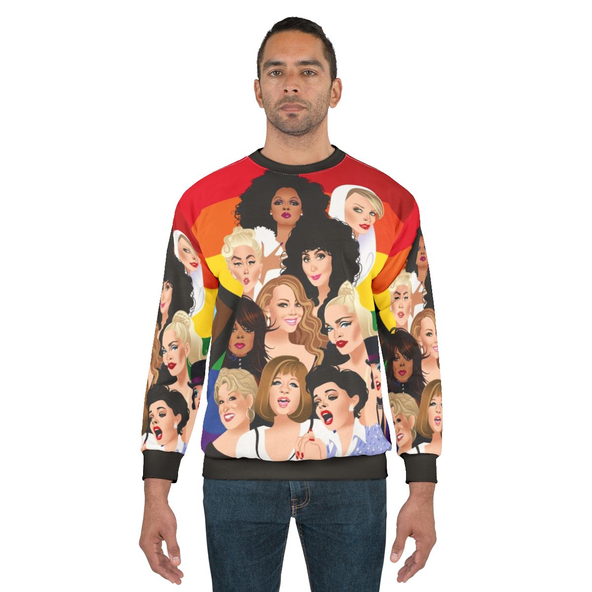 Pride Divas Edition Sweatshirt with LGBTQ Pride Flag