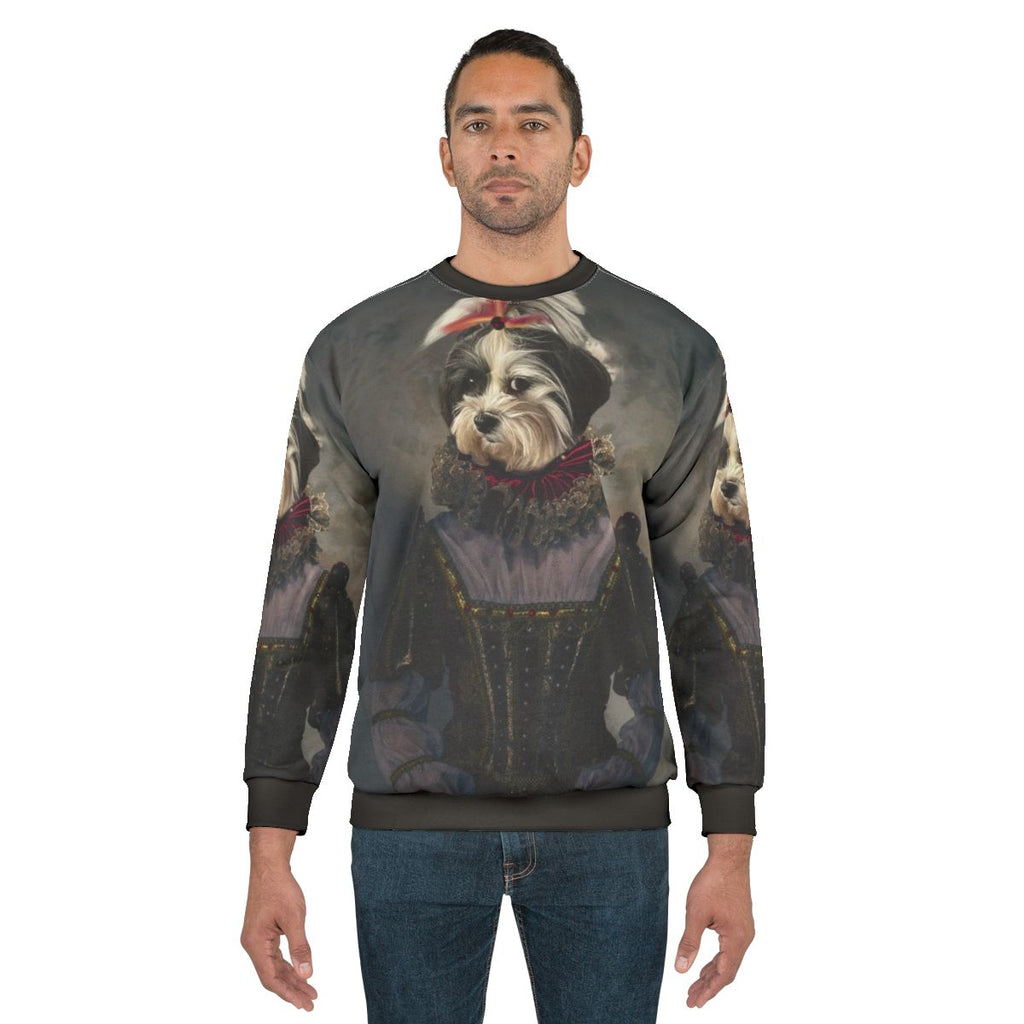 Princess Flo fleece sweatshirt with dog design