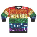 Sequin Pride Flag Sweatshirt with Rainbow Colors