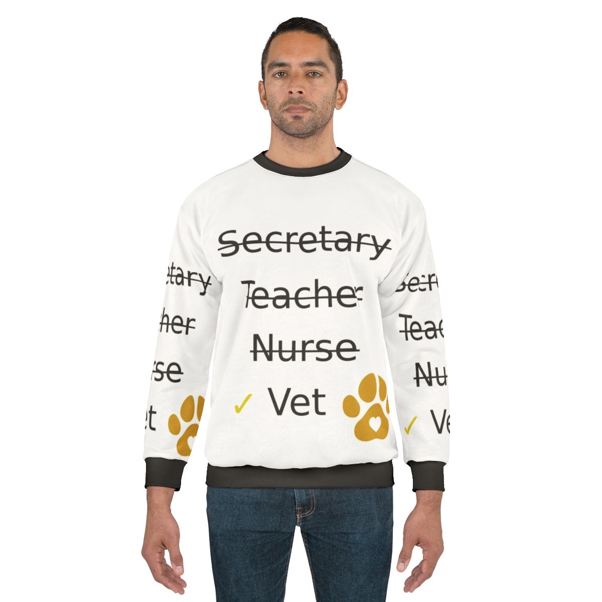Veterinary Sweatshirt for Occupations and Professions