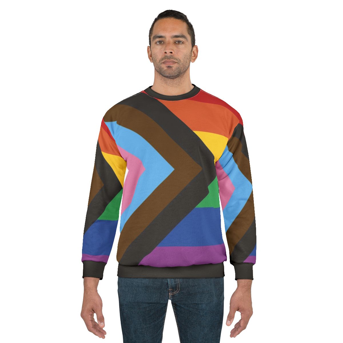 Inclusive Progress Pride Flag Sweatshirt