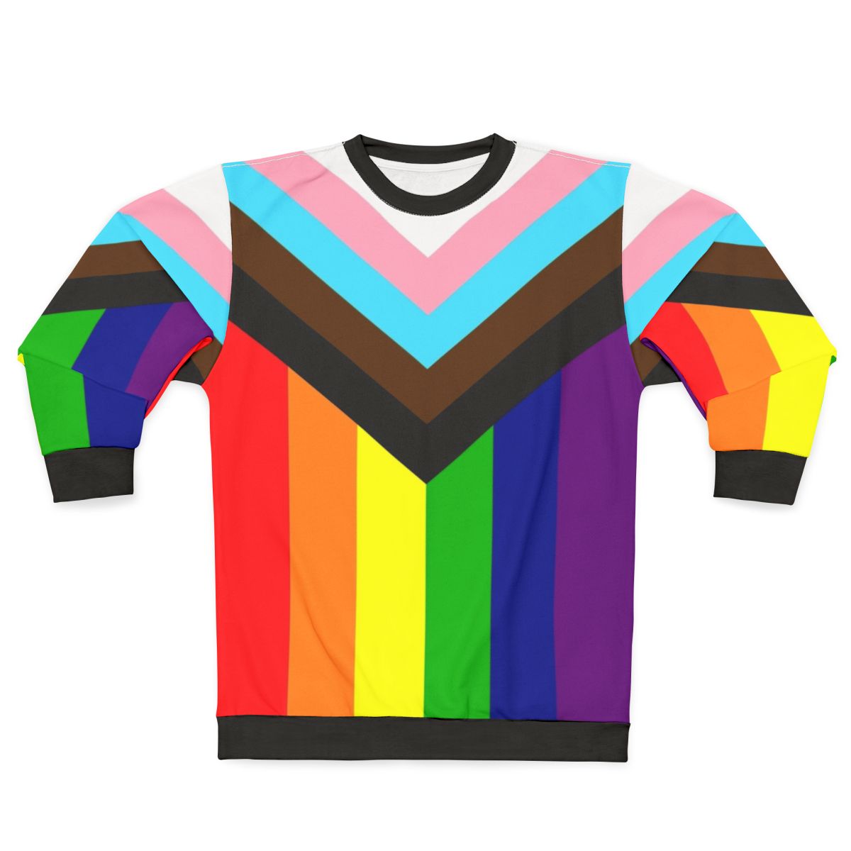 Progressive rainbow flag pride sweatshirt