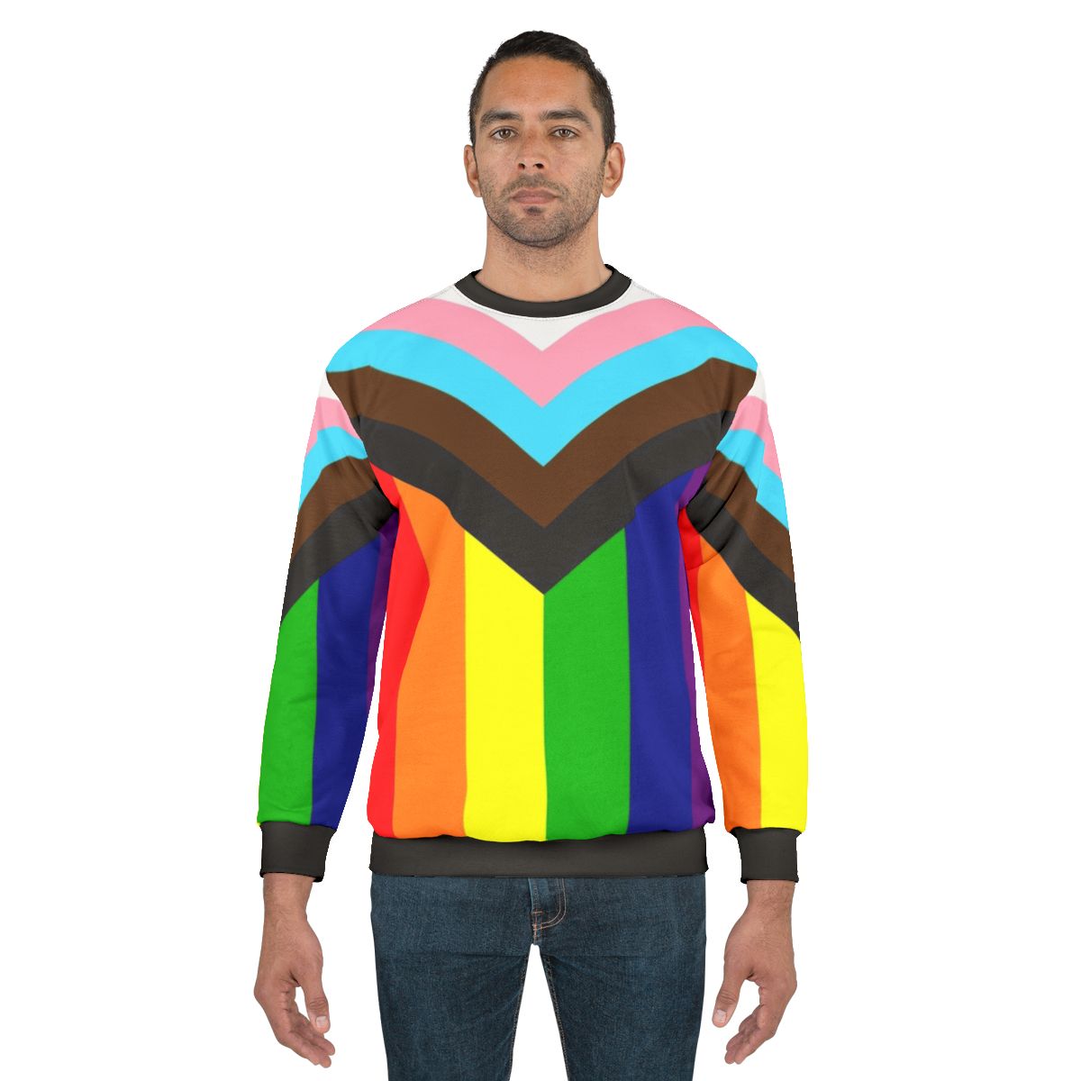 Progressive rainbow flag pride sweatshirt