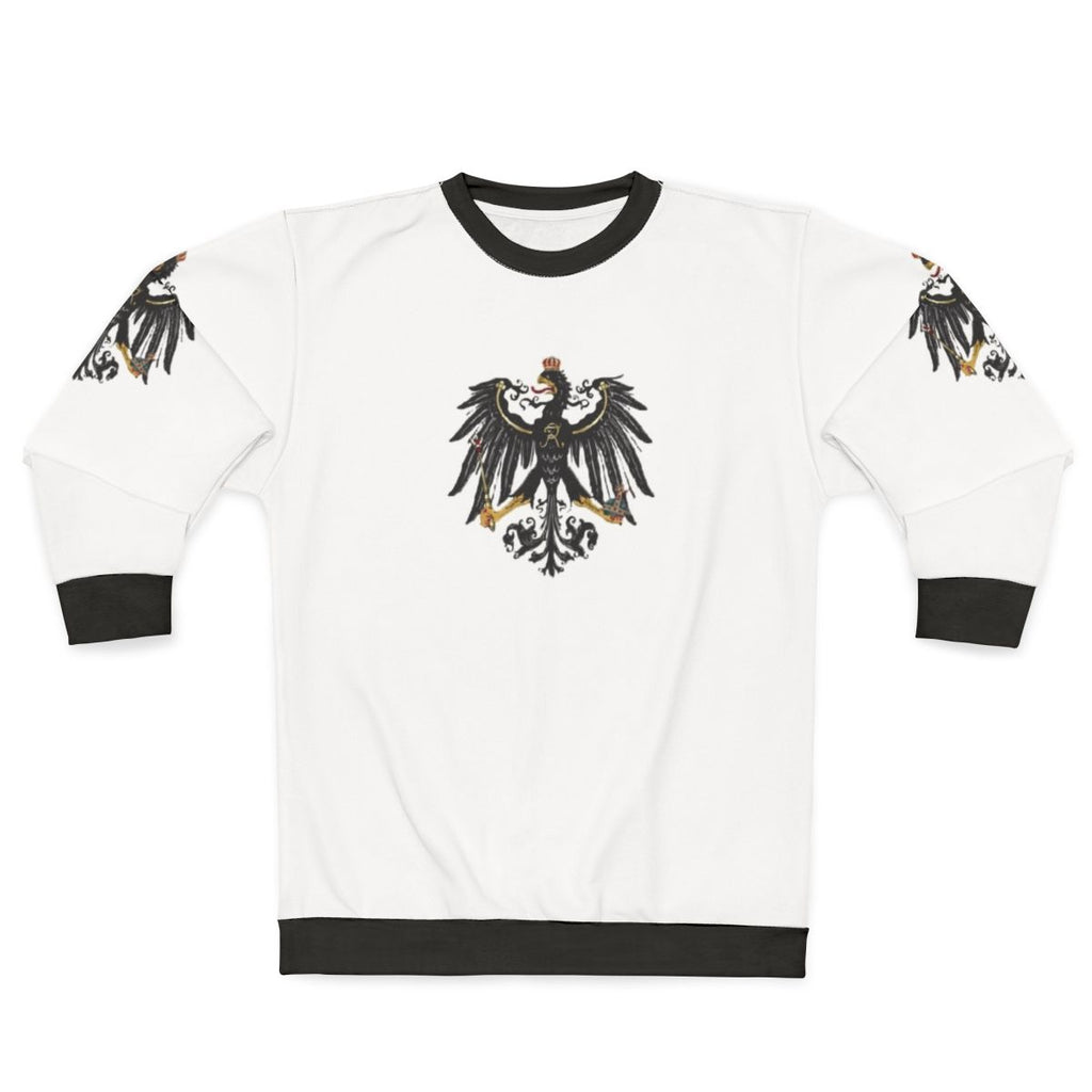 Prussia Sweatshirt with Prussian Flag, Crest, and Historic Imagery