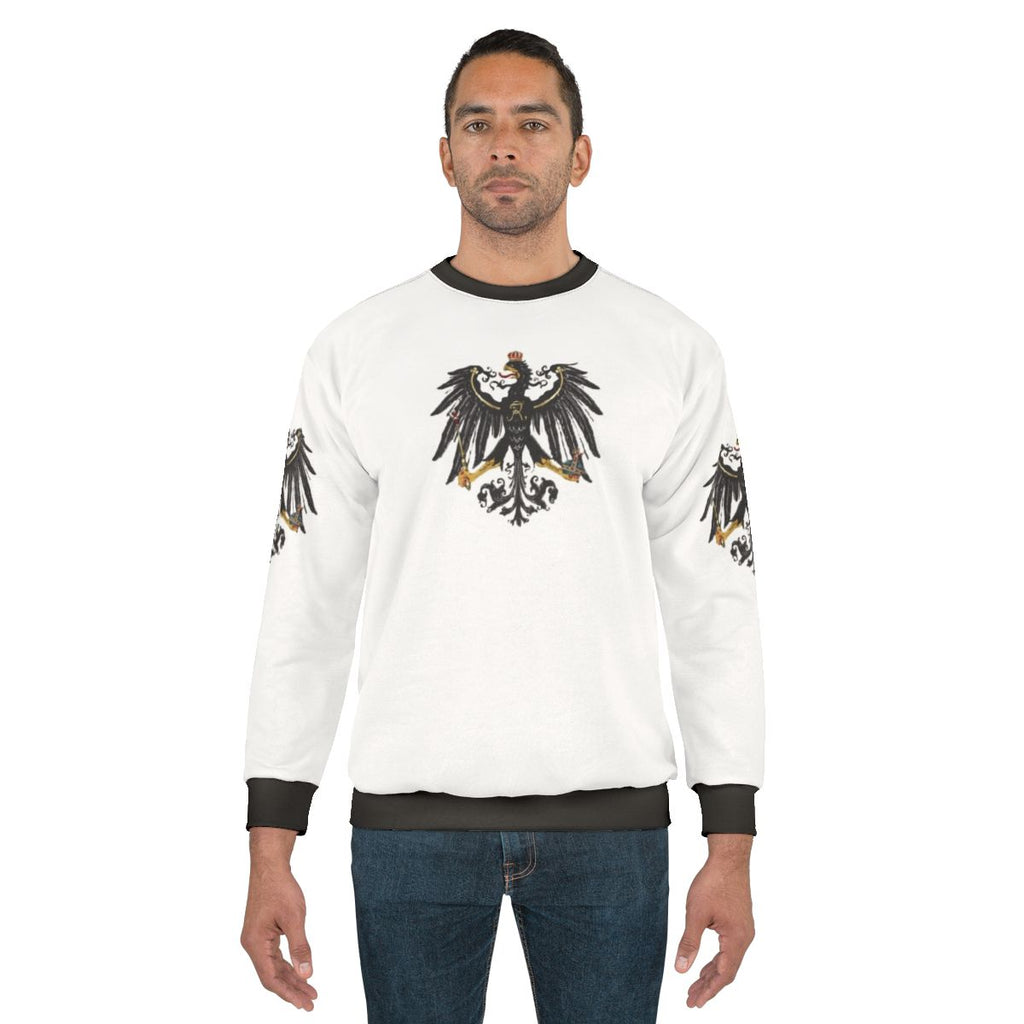 Prussia Sweatshirt with Prussian Flag, Crest, and Historic Imagery