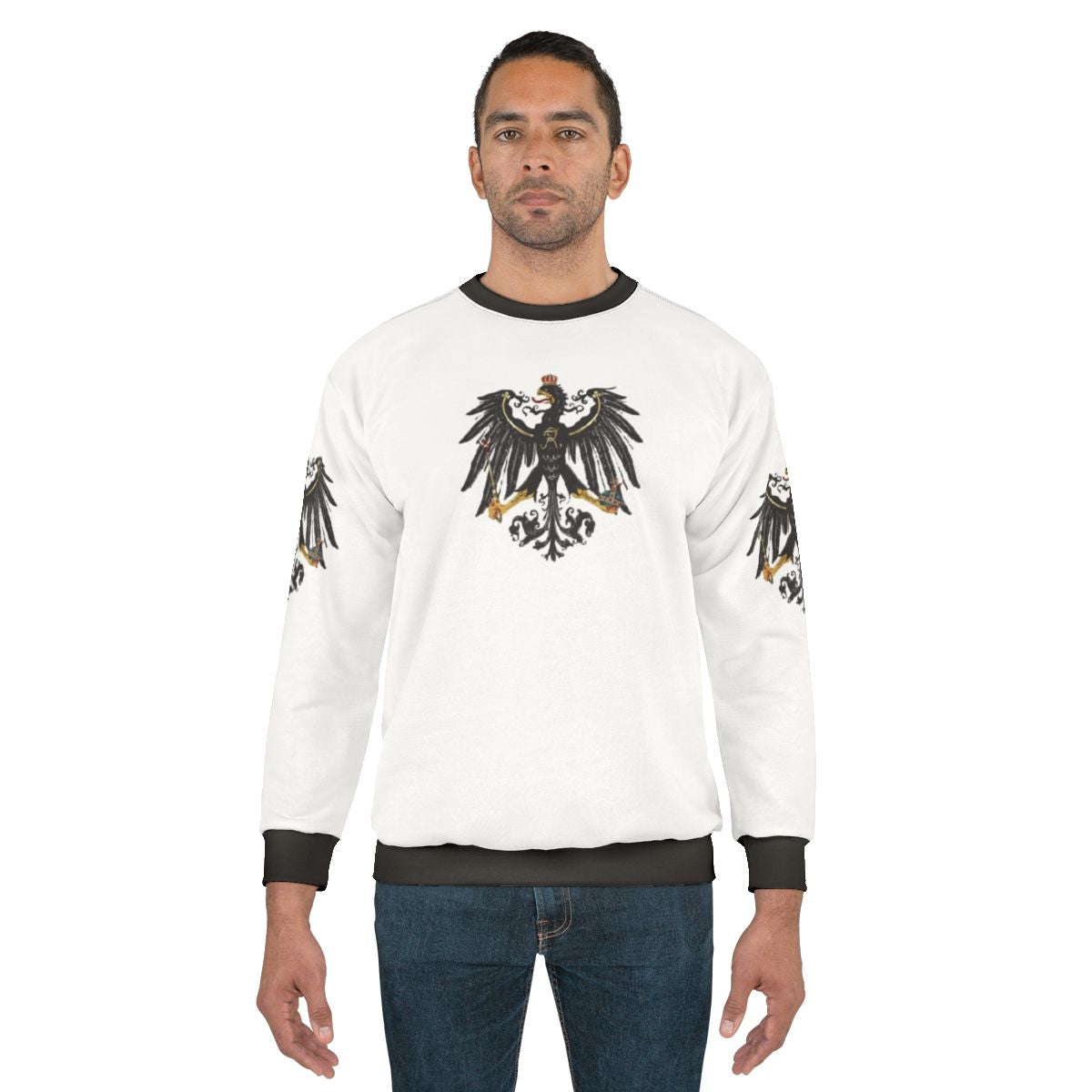 Prussia Sweatshirt with Prussian Flag, Crest, and Historic Imagery