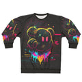 Psychedelic Kirby trippy sweatshirt with vibrant, hallucinogenic design