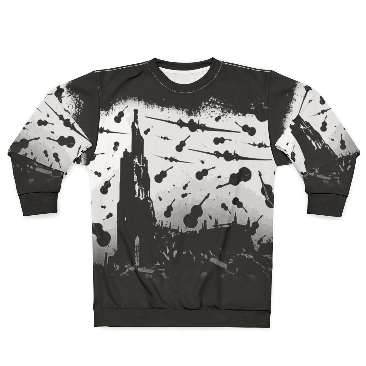 Psycho Attack White Print Sweatshirt