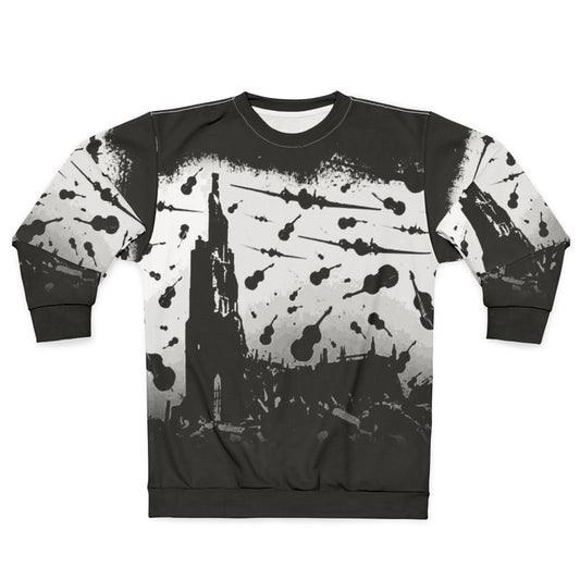Psycho Attack White Print Sweatshirt