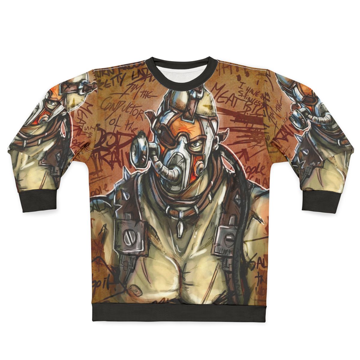 Psycho Sweatshirt 2 - Borderlands Inspired Post-Apocalyptic Fashion