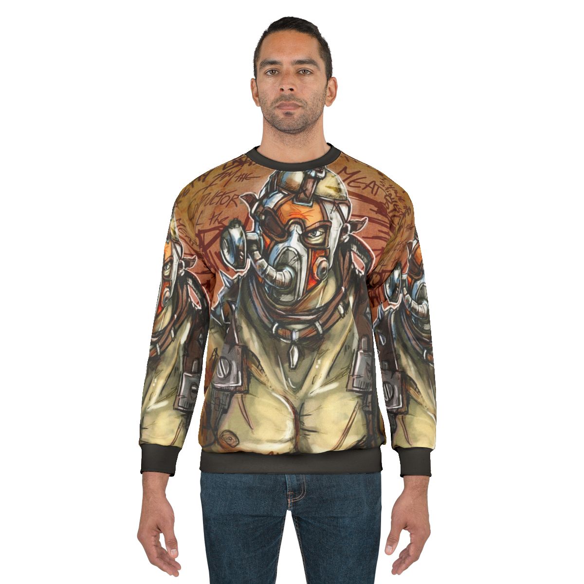 Psycho Sweatshirt 2 - Borderlands Inspired Post-Apocalyptic Fashion