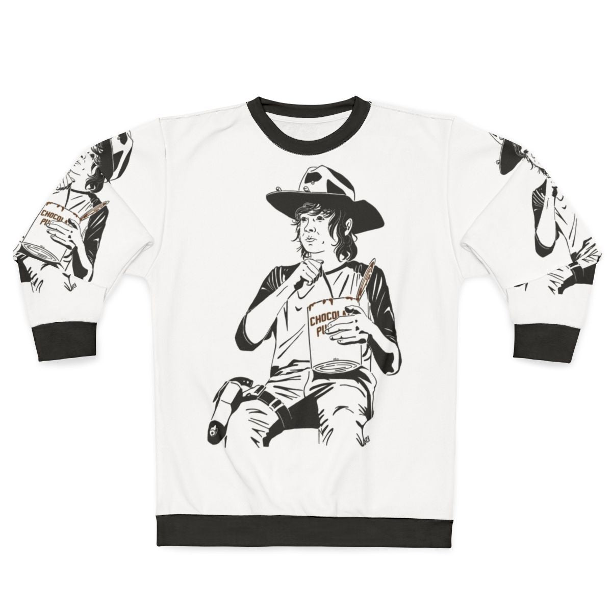 Pudding Carl The Walking Dead Fan Art Sweatshirt