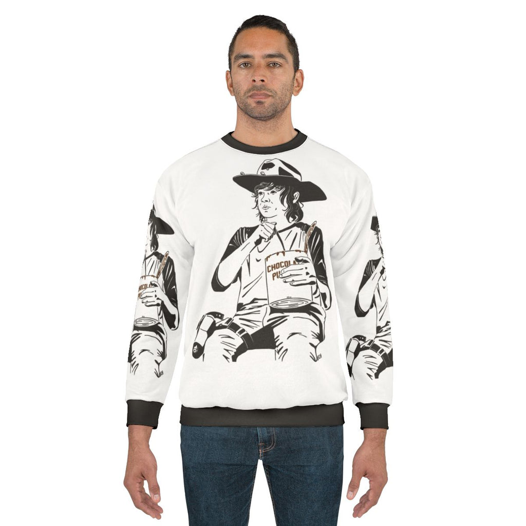 Pudding Carl The Walking Dead Fan Art Sweatshirt