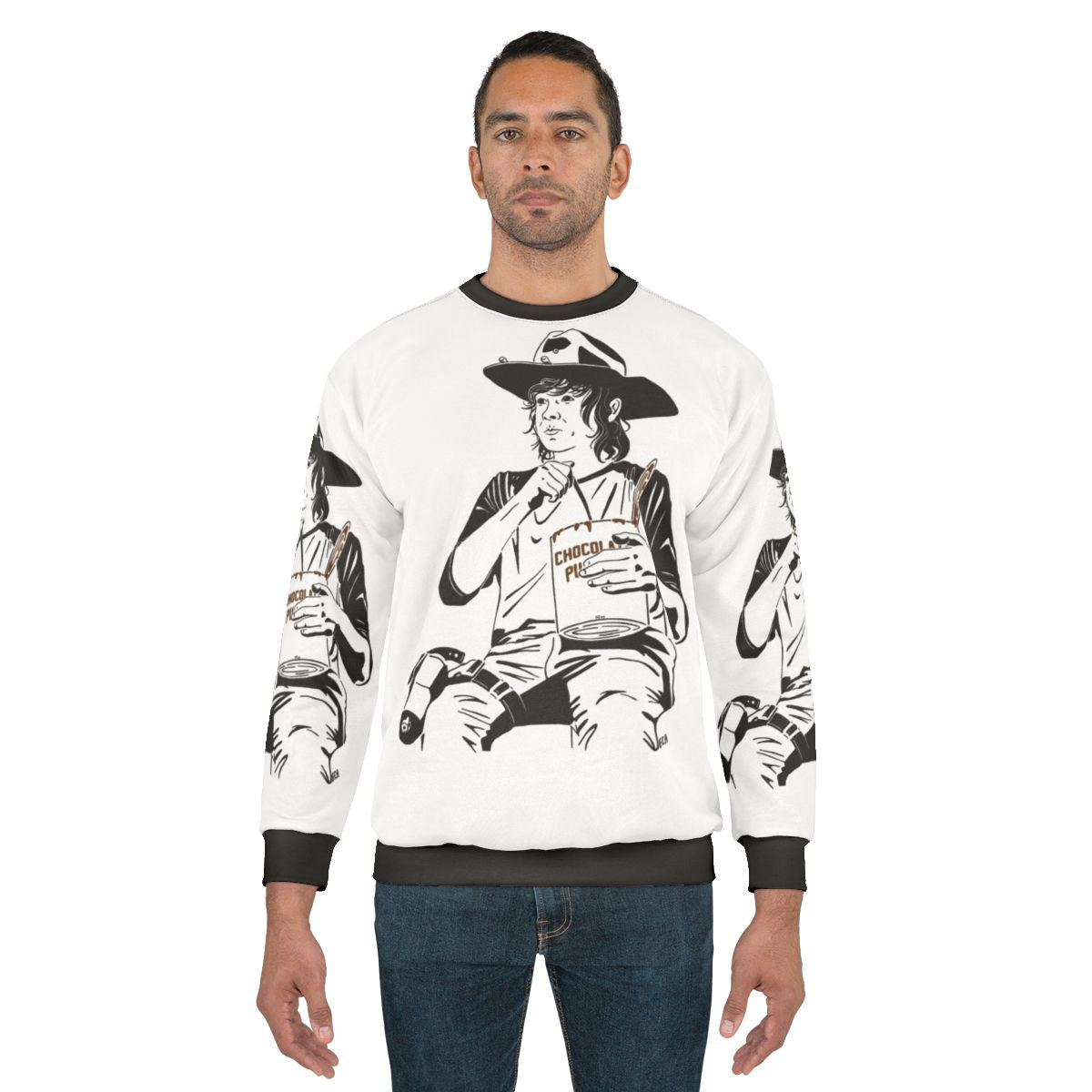 Pudding Carl The Walking Dead Fan Art Sweatshirt