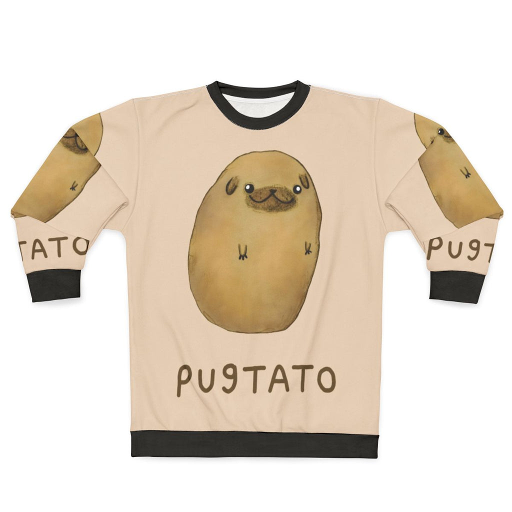 Pugtato Sweatshirt - Pug Dog Potato Themed Clothing