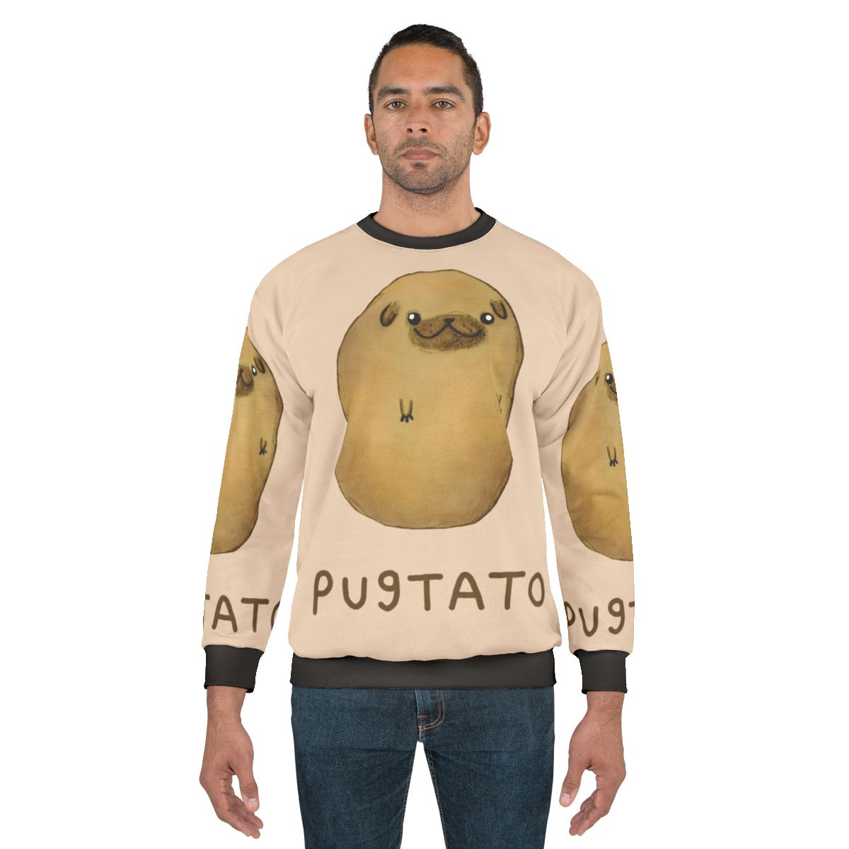 Pugtato Sweatshirt - Pug Dog Potato Themed Clothing