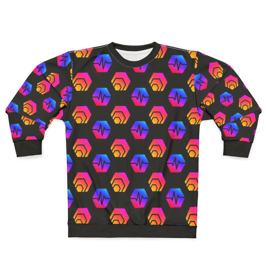 Cryptocurrency Sweatshirt with Hex and Pulsechain Logos