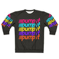 Retro 80s/90s neon pink "I Wanna Pump It" sweatshirt