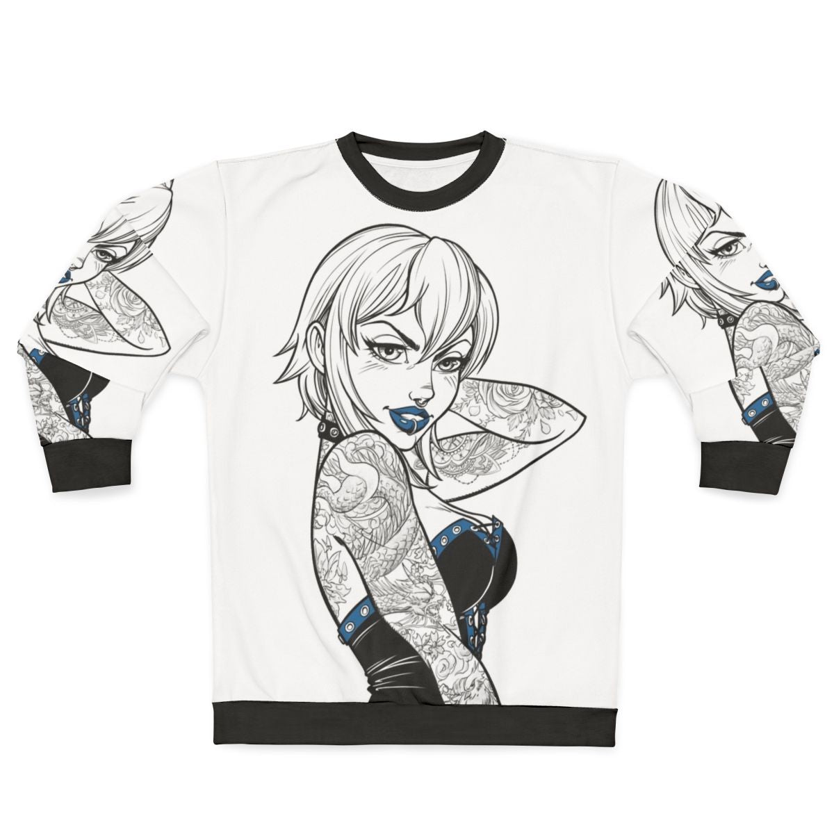 Punk Jenna Edgy Grunge Sweatshirt