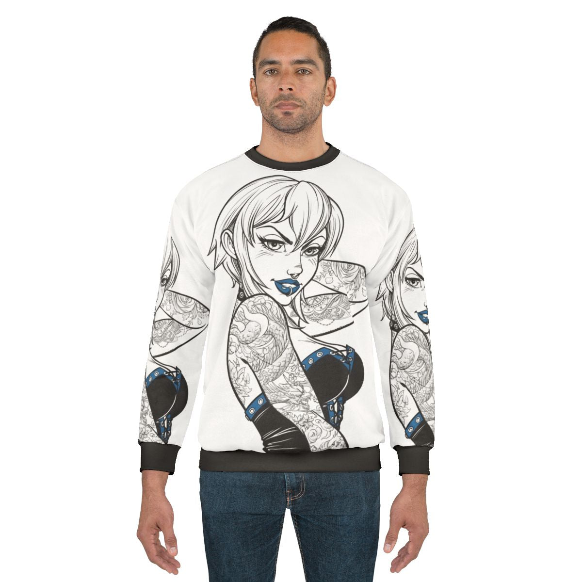 Punk Jenna Edgy Grunge Sweatshirt