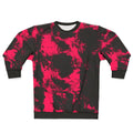 Punk pink and black abstract design sweatshirt
