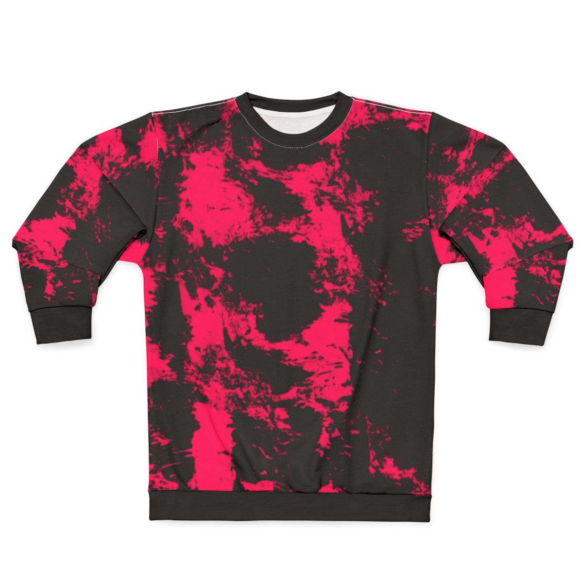 Punk pink and black abstract design sweatshirt
