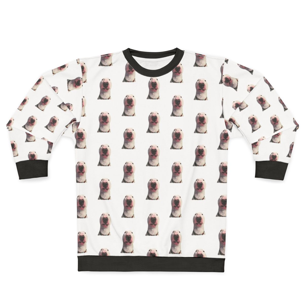 Puppernelson English Bull Terrier Cartoon Meme Sweatshirt