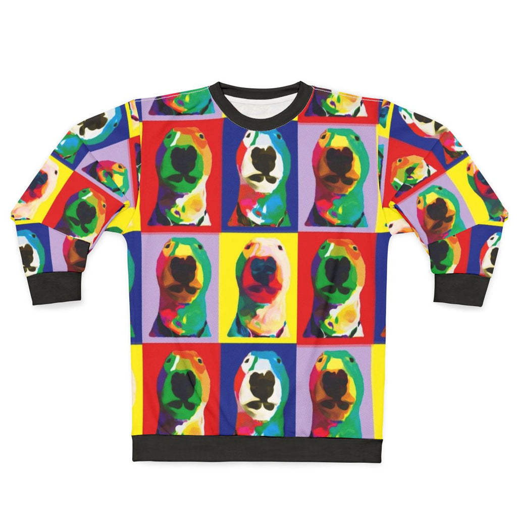 Bull Terrier Pop Art Sweatshirt featuring Puppernelson the Bull Terrier