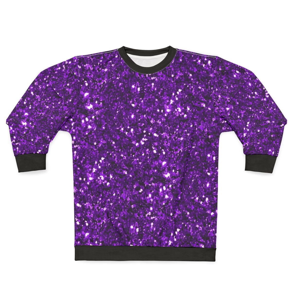 Purple Glitter Confetti Sweatshirt