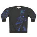 Purple Wisp Warframe Sweatshirt - Sci-Fi Energy Glow Fanart