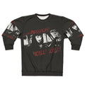 Pussycat sweatshirt featuring Tura Satana in a cult movie inspired dark fashion horror design