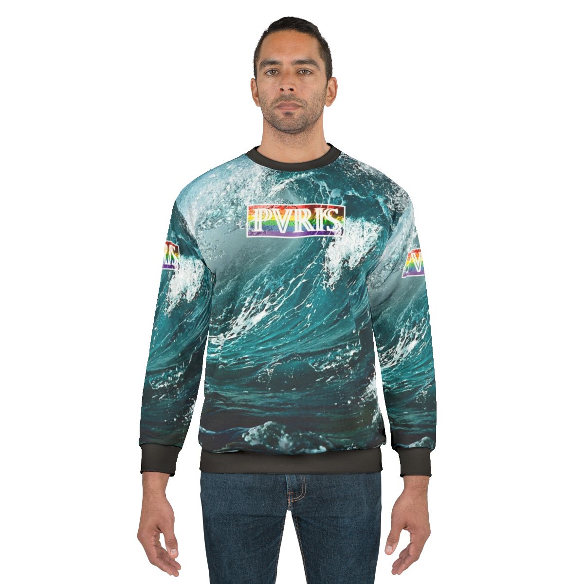 PVRIS Sweatshirt with Band Logo and Pride Flag