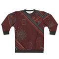 Pyramid Sweatshirt featuring the arcane pattern design inspired by Mollymauk Tealeaf from Critical Role