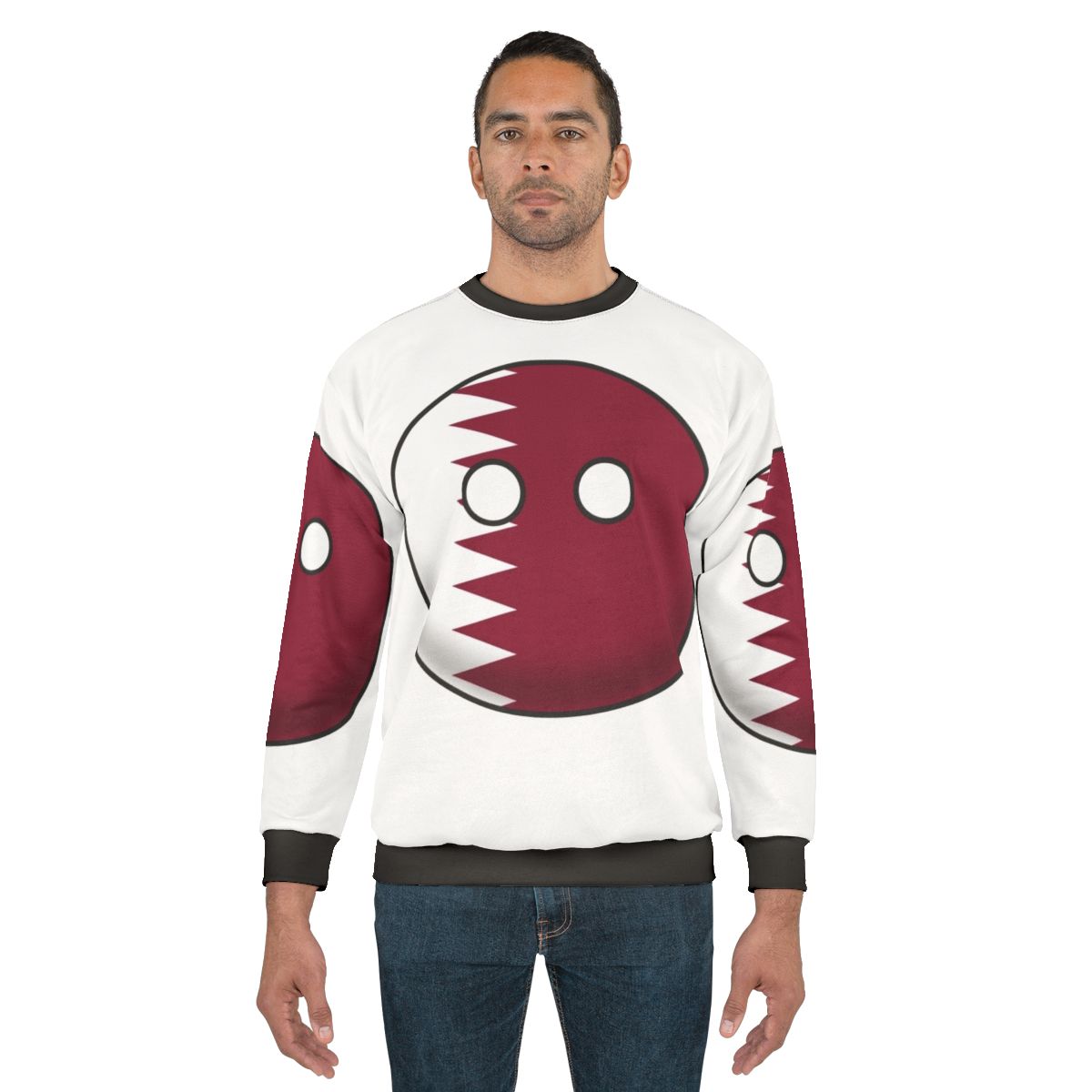 Qatar Countryball Design Sweatshirt