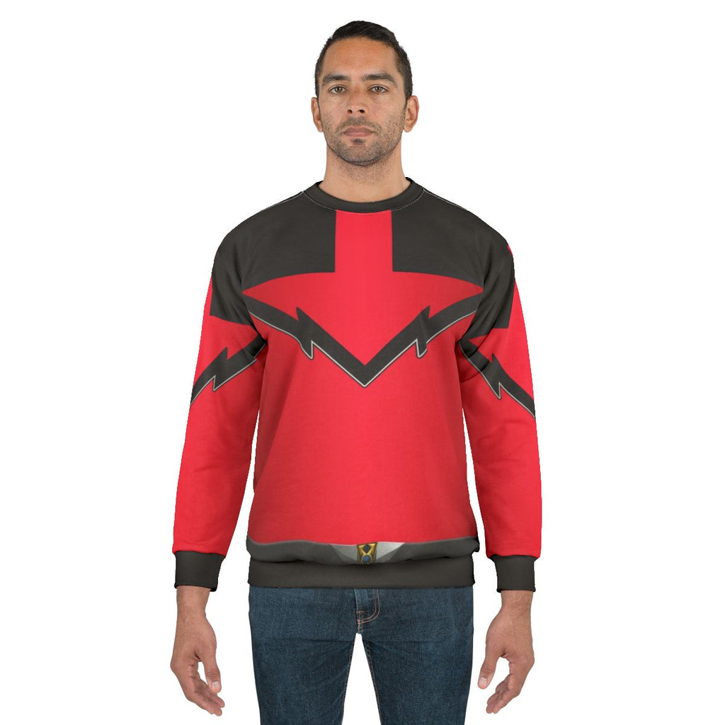 Quantum Ranger Time Force Sweatshirt with Power Rangers and Tokusatsu Designs