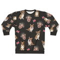 Queen Elizabeth and Corgis Pattern Sweatshirt