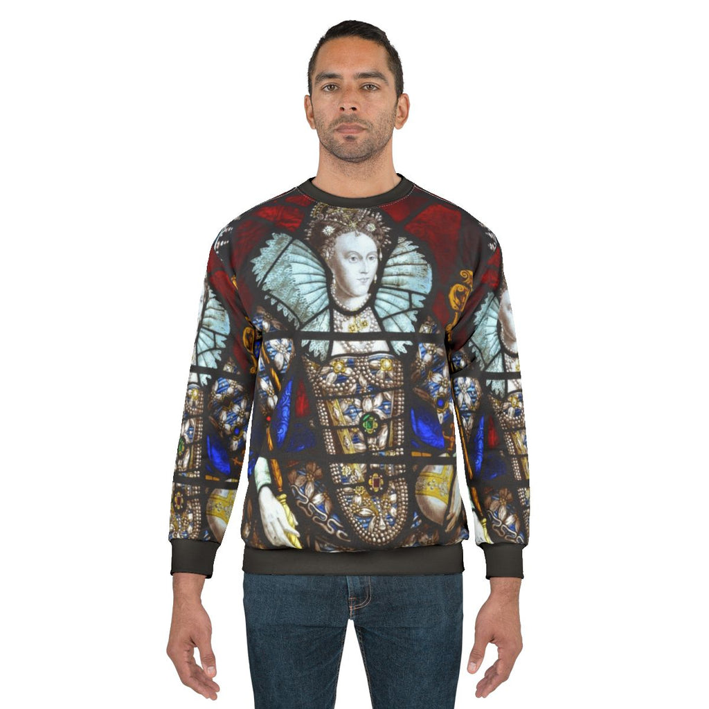 Queen Elizabeth I Stained Glass Sweatshirt