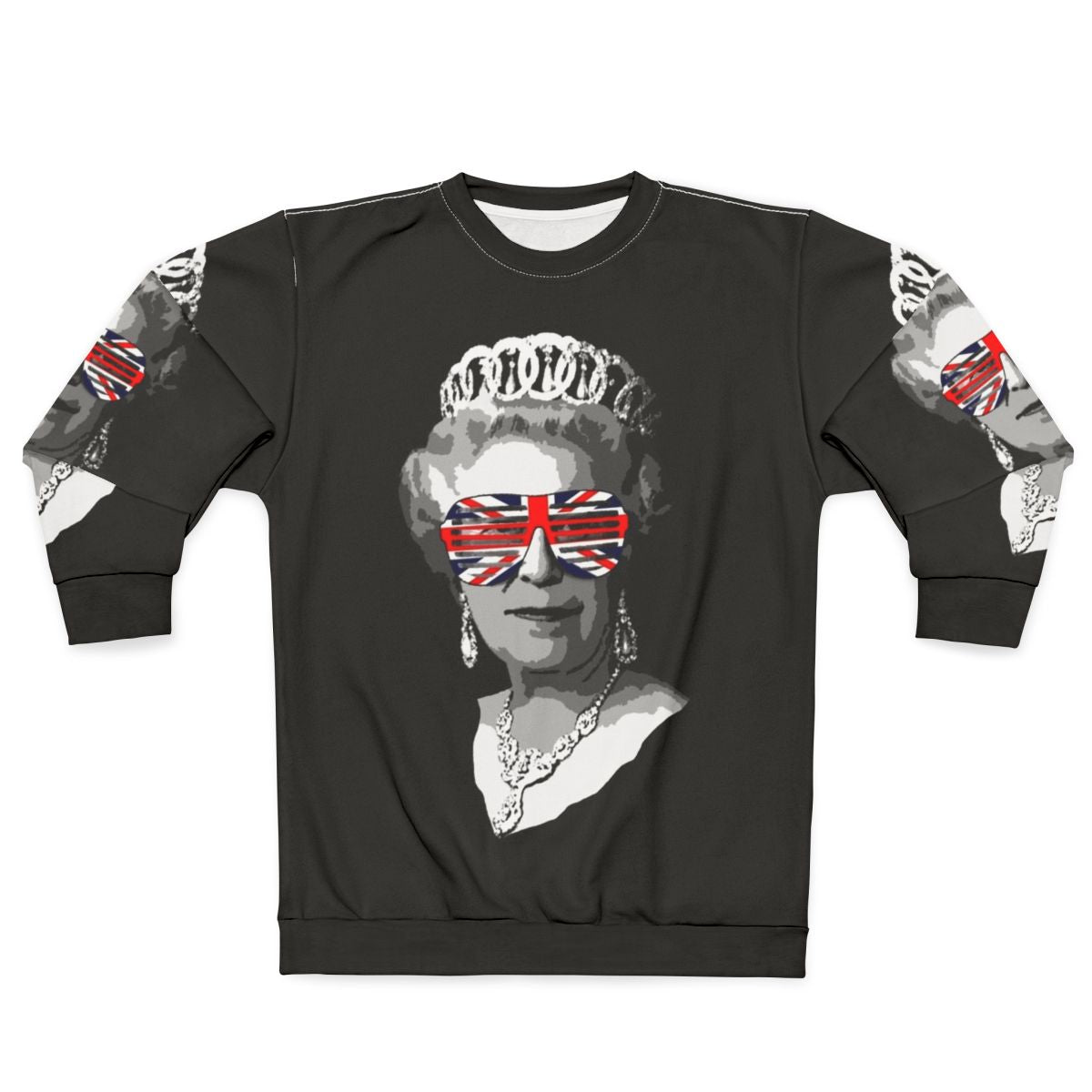 Queen Elizabeth II Sweatshirt featuring British Royalty Attire
