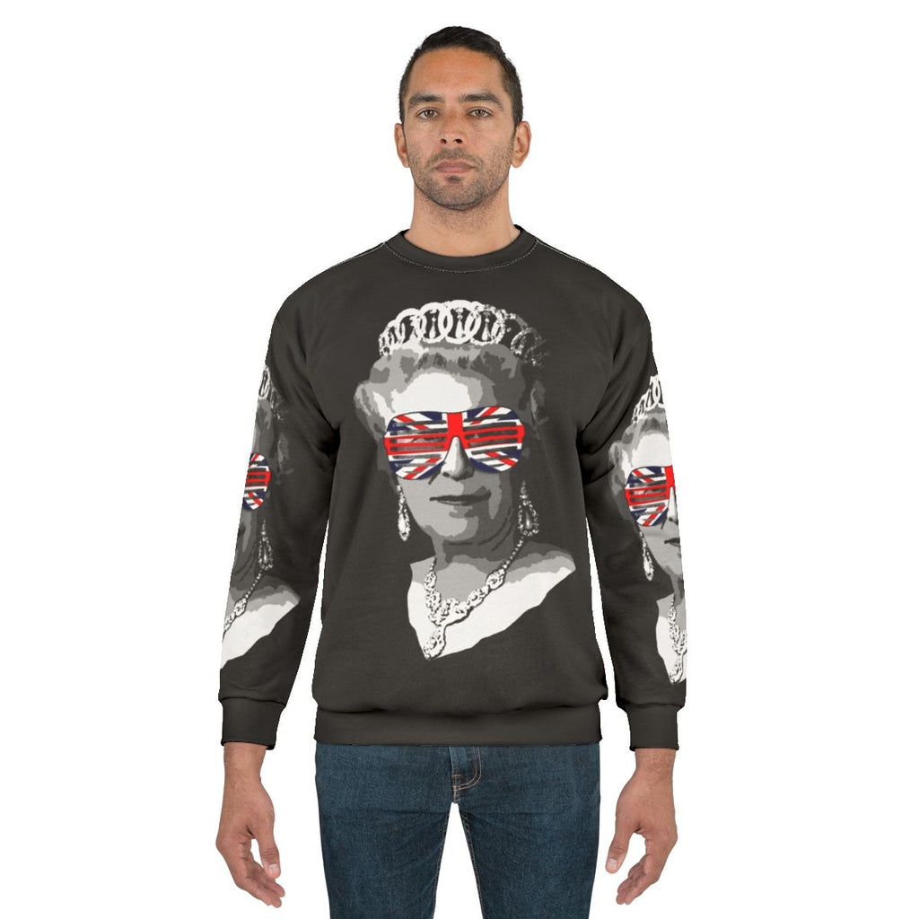 Queen Elizabeth II Sweatshirt featuring British Royalty Attire
