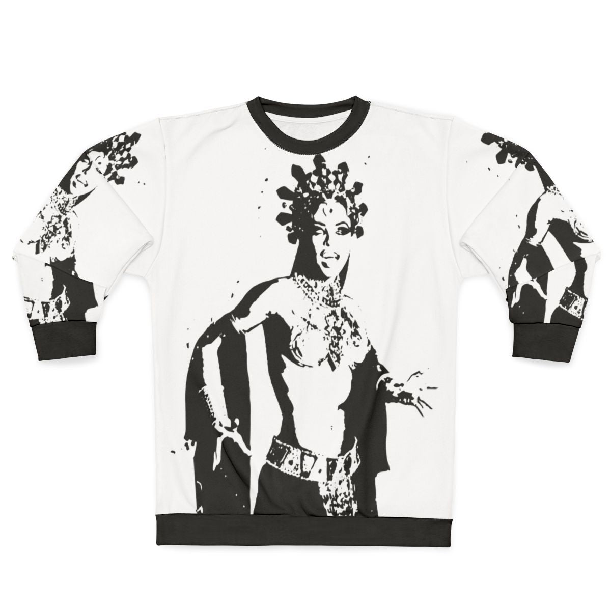 Queen of the Damned gothic sweatshirt with metal music design