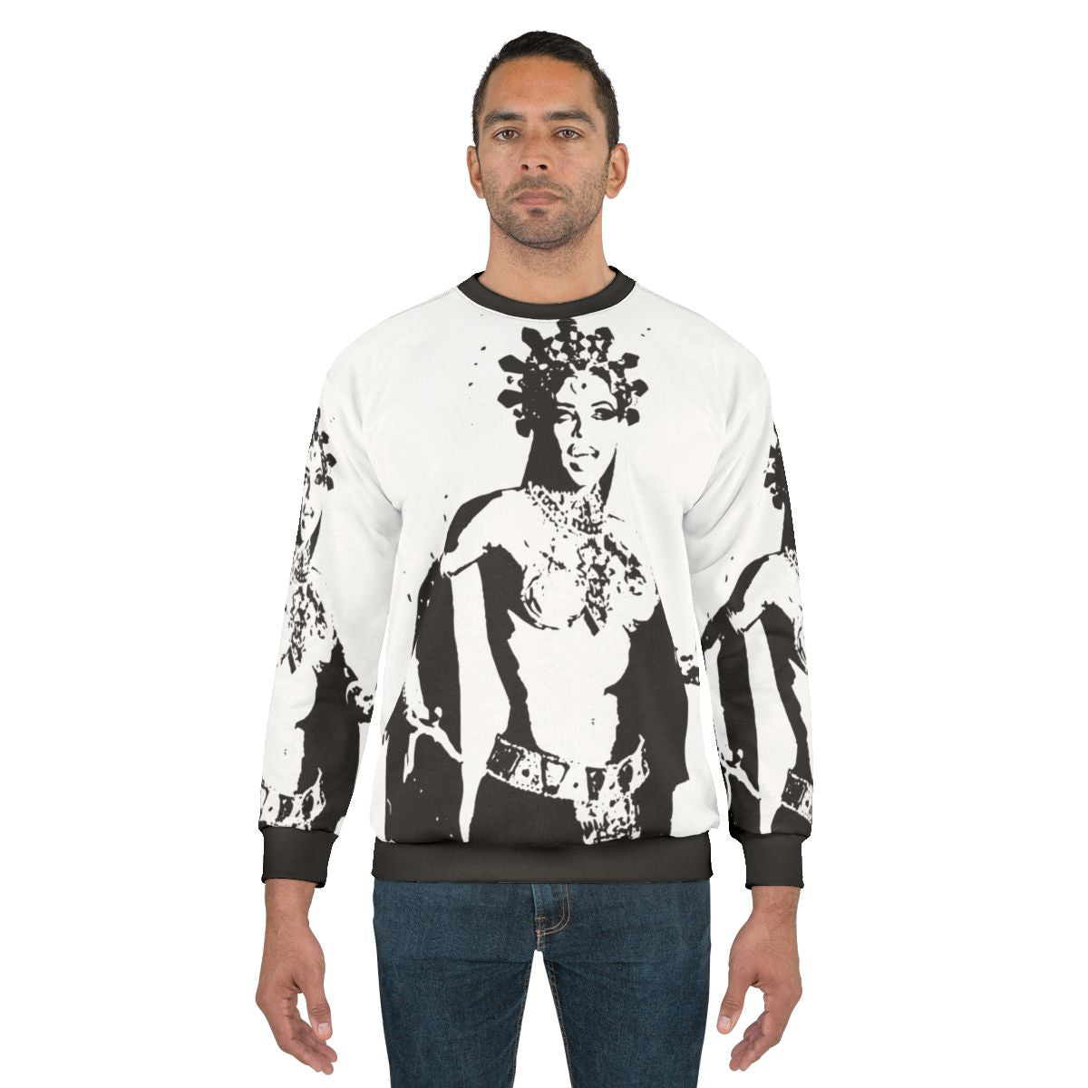 Queen of the Damned gothic sweatshirt with metal music design