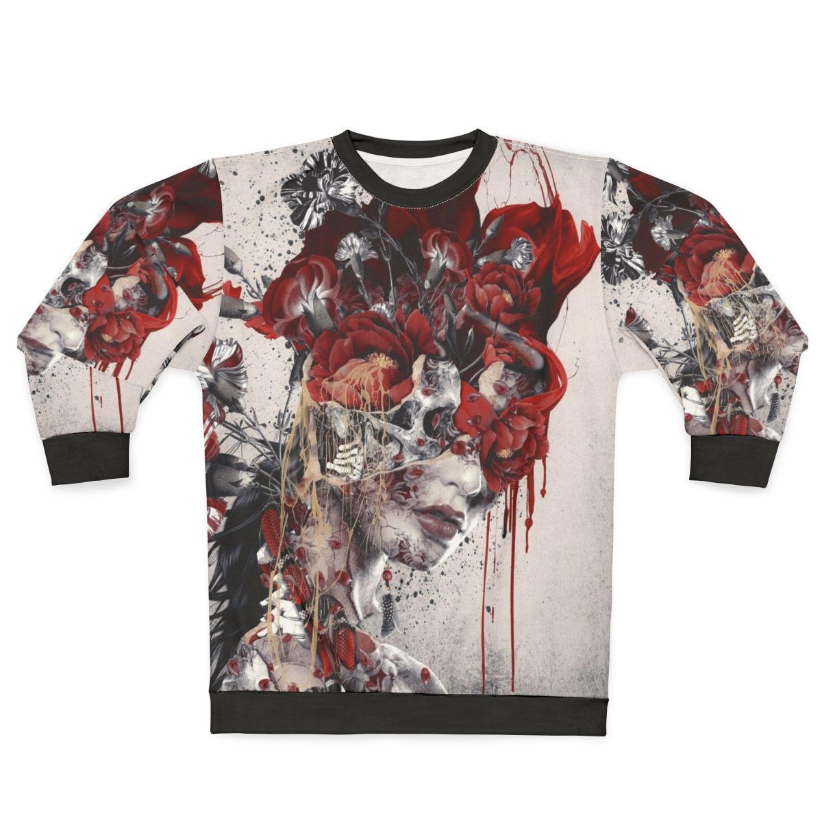 Enchanting Queen of Flowers II Floral Sweatshirt