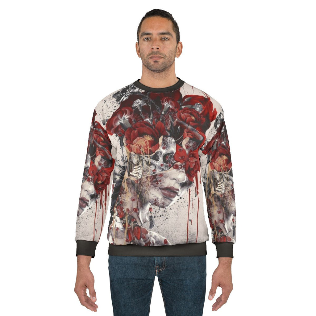 Enchanting Queen of Flowers II Floral Sweatshirt