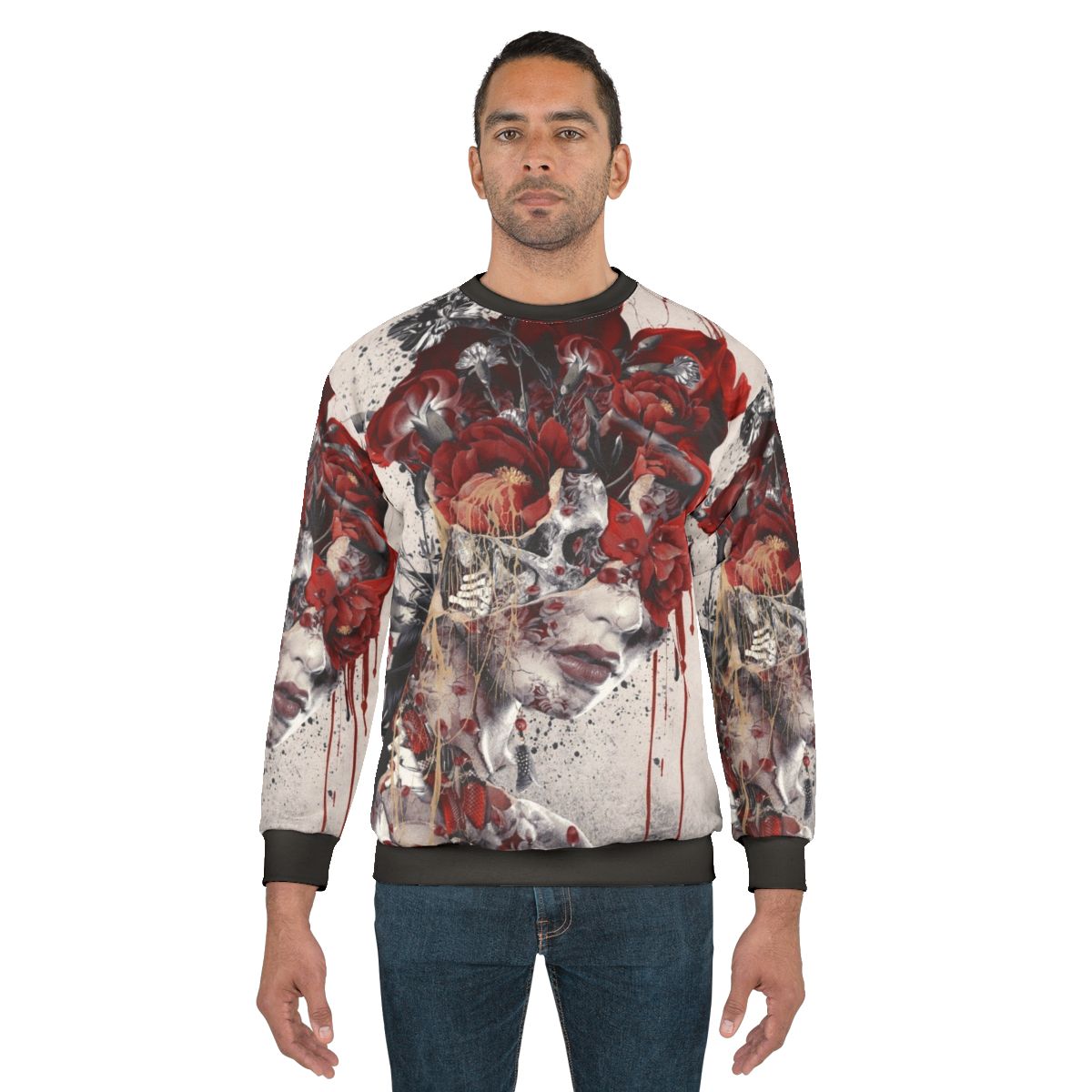 Enchanting Queen of Flowers II Floral Sweatshirt
