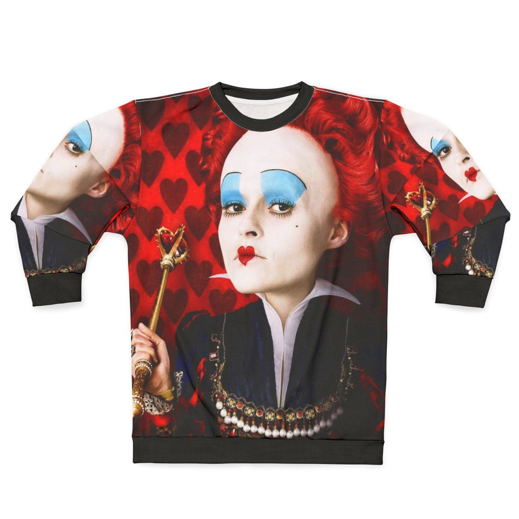 Queen of Hearts Sweatshirt, Tim Burton Inspired Fashion