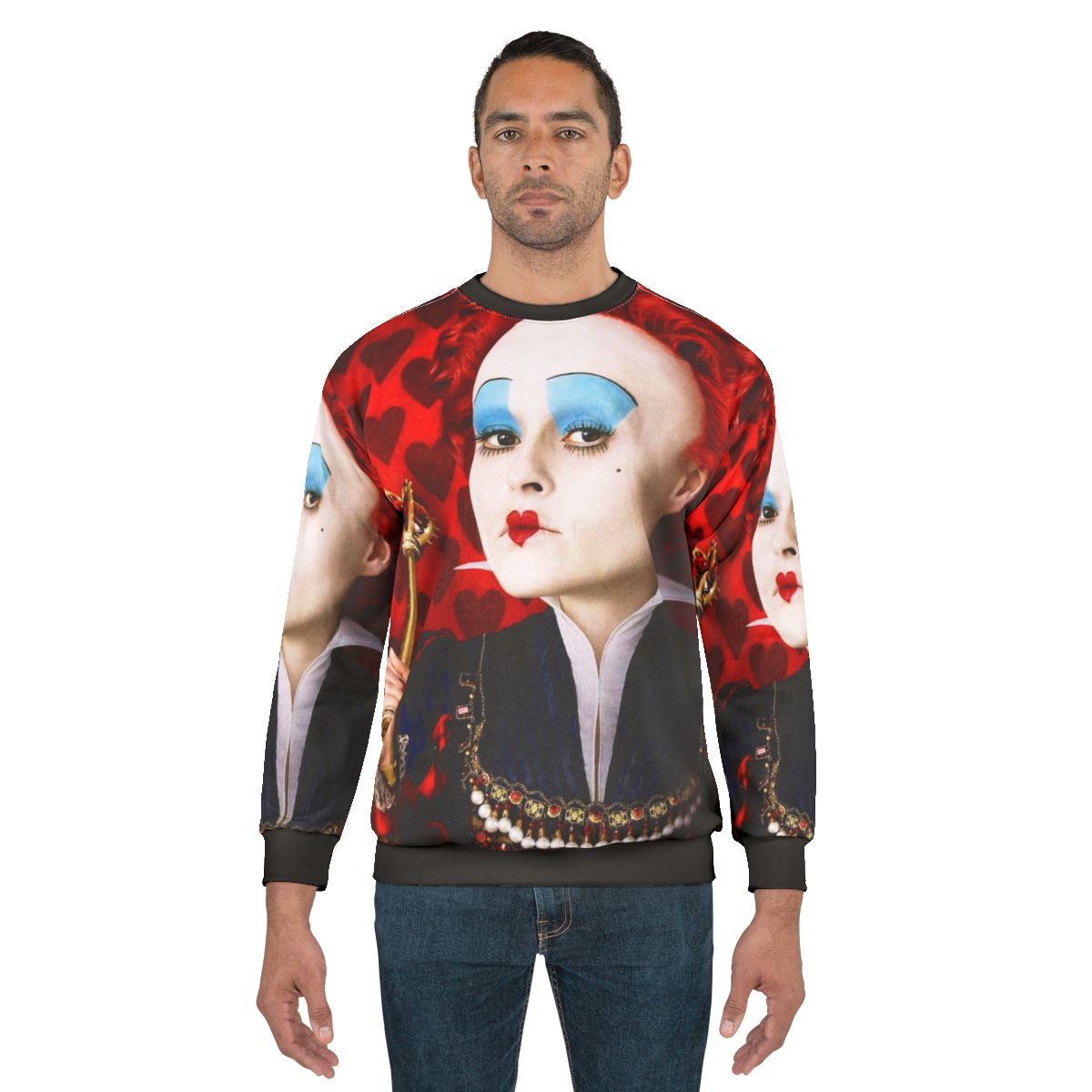 Queen of Hearts Sweatshirt, Tim Burton Inspired Fashion